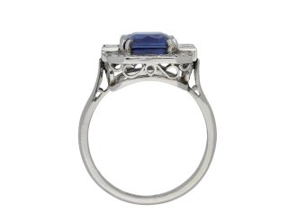  Art Deco sapphire and diamond cluster ring hatton garden