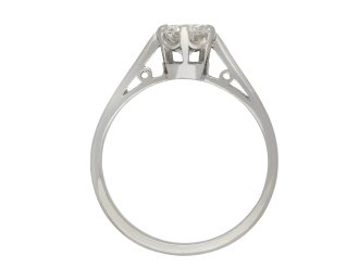 Vintage diamond solitaire ring, circa 1950 hatton garden