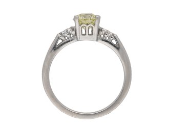 vintage yellow diamond ring berganza hatton garden
