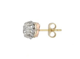 Antique old mine diamond earrings berganza hatton garden