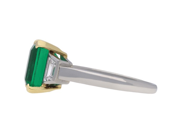 Colombian emerald and diamond ring, circa 1980 hatton garden