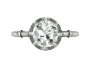 Old cut diamond solitaire ring, circa 1905. 