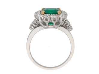 vintage emerald diamond ring berganza hatton garden