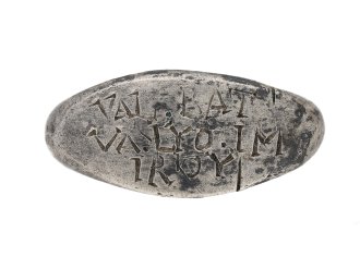 Ancient Roman inscribed silver ring berganza hatton garden