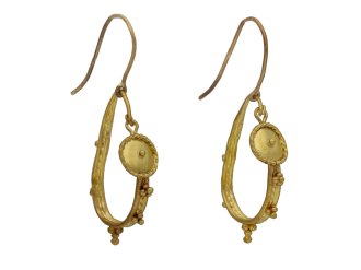 Ancient Roman gold hoop earrings hatton garden berganza