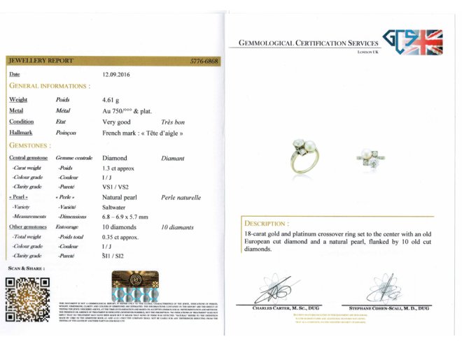 Pearl diamond antique ring berganza hatton garden