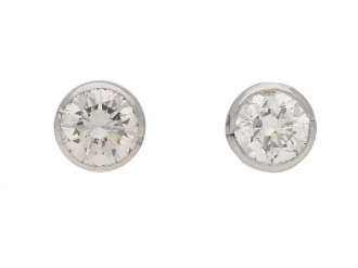 vintage diamond earrings berganza hatton garden