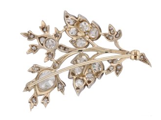 antique Diamond floral brooch berganza hatton garden