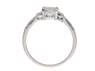 Art Deco diamond engagement ring berganza hatton garden