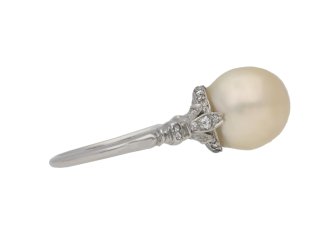 front antique pearl diamond ring berganza hatton garden