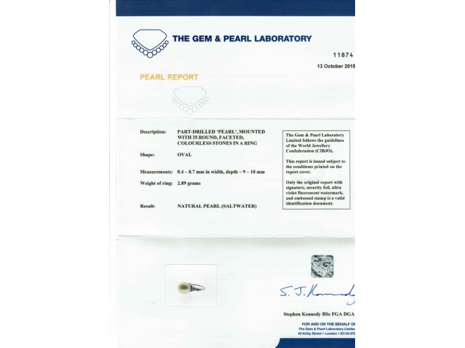 front antique pearl diamond ring berganza hatton garden