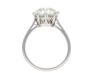 Old cut diamond solitaire ring, English, circa 1920. Hatton Garden