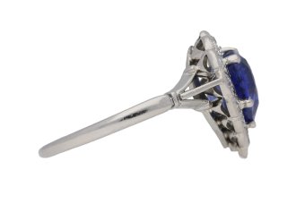 antique Sapphire diamond ring berganza hatton garden
