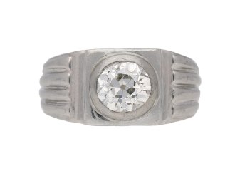 Art Deco diamond solitaire ring, circa 1930.