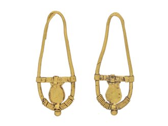 Ancient Roman gold earrings berganza hatton garden