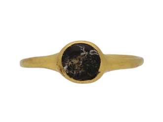 Ancient Roman Faunus intaglio ring, circa 1st-2nd century AD. 