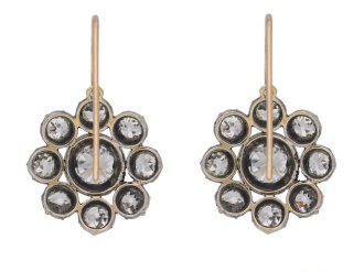 antique diamond cluster earrings berganza hatton garden