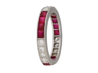 art deco ruby diamond ring berganza hatton garden