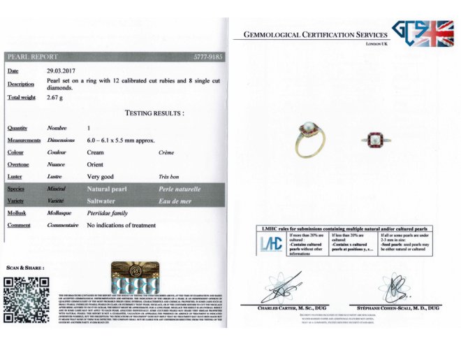 front antique pearl ruby diamond ring berganza hatton garden