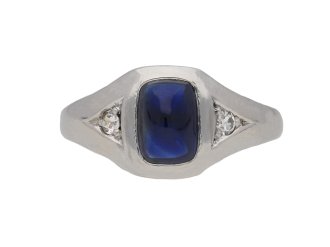 J E Caldwell sapphire diamond ring berganza hatton garden