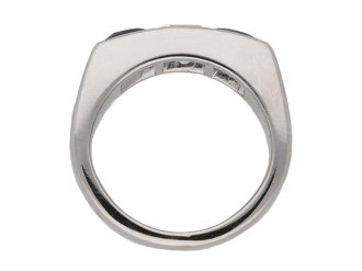 front Cartier Diamond sapphire ring hatton garden garden