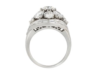 Van Cleef & Arpels diamond bombé cluster ring hatton garden