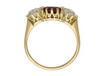 Burmese ruby diamond ring berganza hatton garden