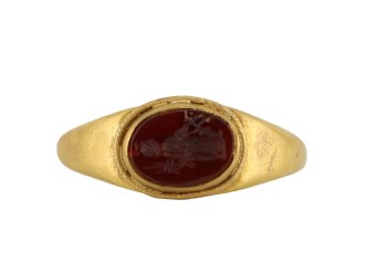 Ancient Roman Isis Fortuna intaglio ring hatton garden