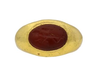  Ancient Roman Putto intaglio ring hatton garden berganza