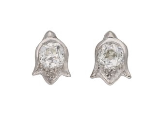 Art Deco diamond earrings hatton garden berganza