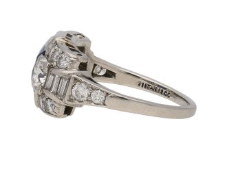 Tiffany Art Deco sapphire diamond ring berganza hatton garden