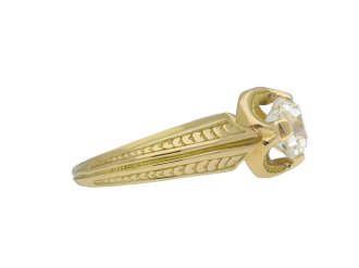 Victorian old mine diamond solitaire ring hatton garden