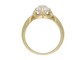 Victorian old mine diamond solitaire ring hatton garden