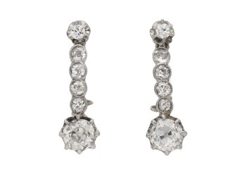 antique diamond drop earrings berganza hatton garden