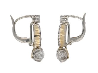 antique diamond drop earrings berganza hatton garden