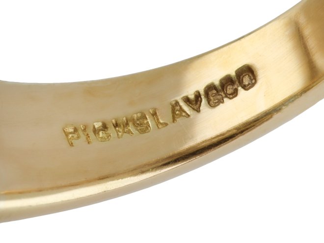 Antique sapphire and diamond three stone ring, English, circa 1920.