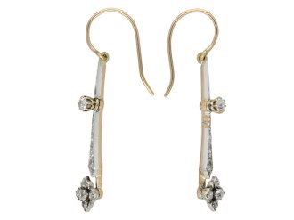 antique diamond drop earrings berganza hatton garden