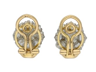 antique diamond cluster earrings hatton garden berganza