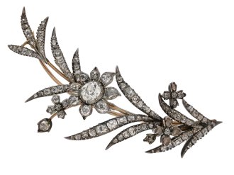Georgian diamond brooch/pendant,circa 18th century.
