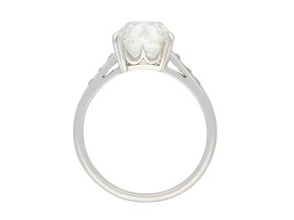Art Deco old mine diamond ring, English, circa 1930. Hatton Garden