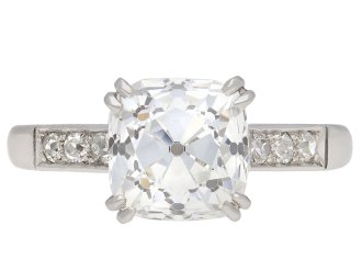 Art Deco old mine diamond ring, English, circa 1930.