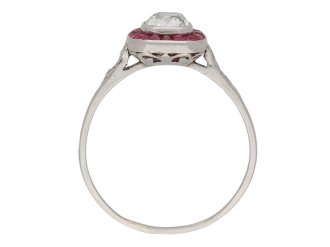 Diamond ruby target ring berganza hatton garden 