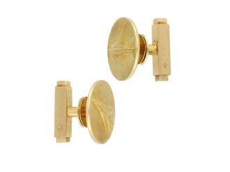 Cartier Mirage gold cufflinks berganza hatton garden