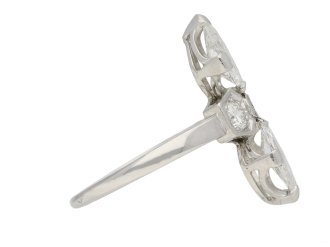 Art Deco two stone diamond ring berganza hatton garden