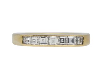 Vintage half eternity diamond ring berganza hatton garden