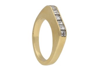 Vintage half eternity diamond ring berganza hatton garden