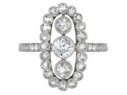 Belle Epoque diamond cluster ring, French, circa 1915.