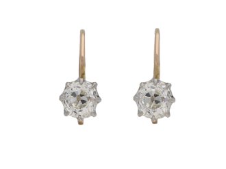 Old mine diamond earrings berganza hatton garden