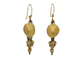 Ancient Greek Hellenistic earrings berganza hatton garden