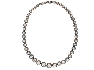 Victorian diamond riviere necklace hatton garden